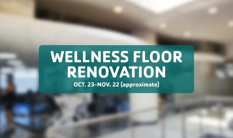 Wellness floor blur renovation